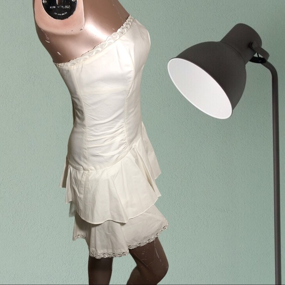 Betsey Johnson Bustier Y2K Cotton Strapless Dress - Picture 3 of 13